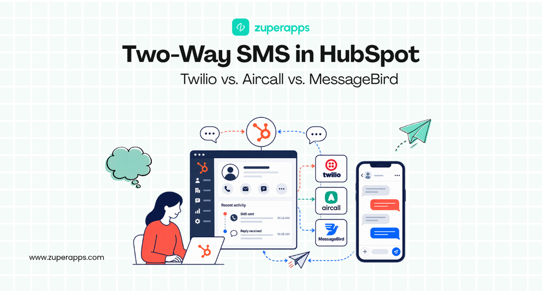 Two-Way SMS in HubSpot: Twilio vs. Aircall vs. MessageBird