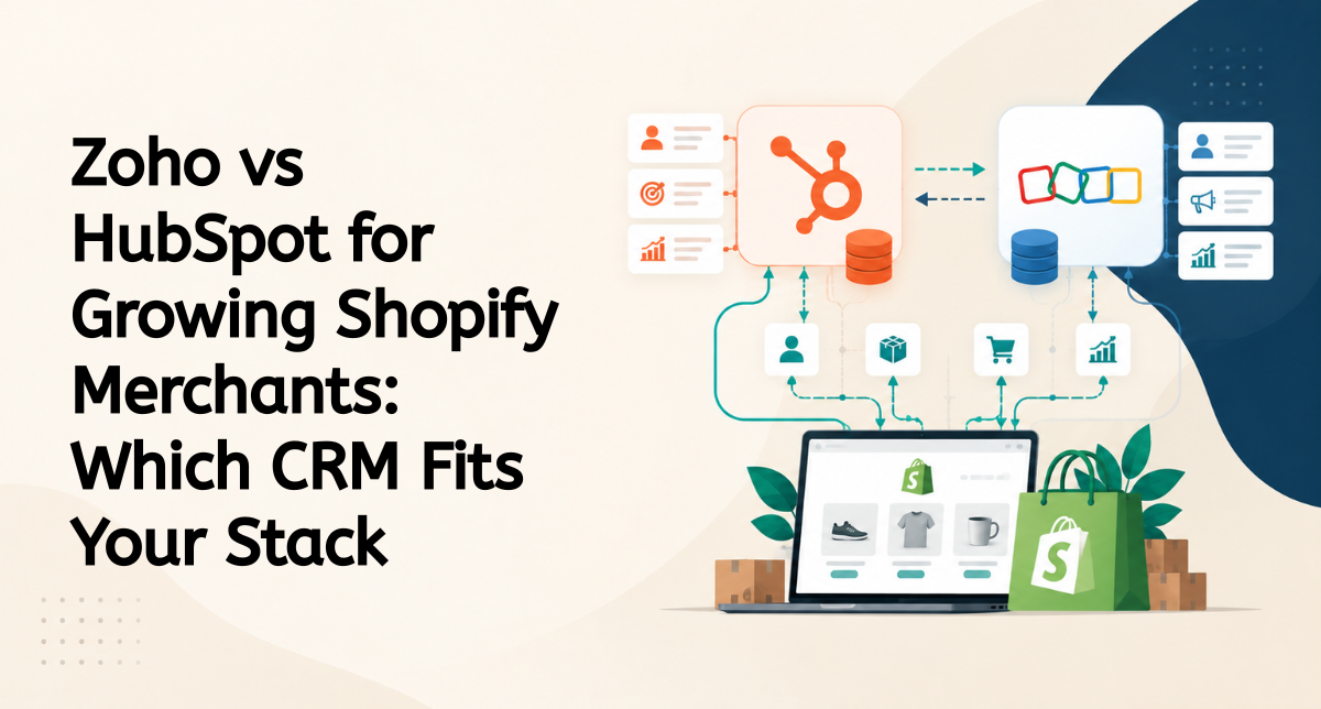 Zoho vs HubSpot for Growing Shopify Merchants