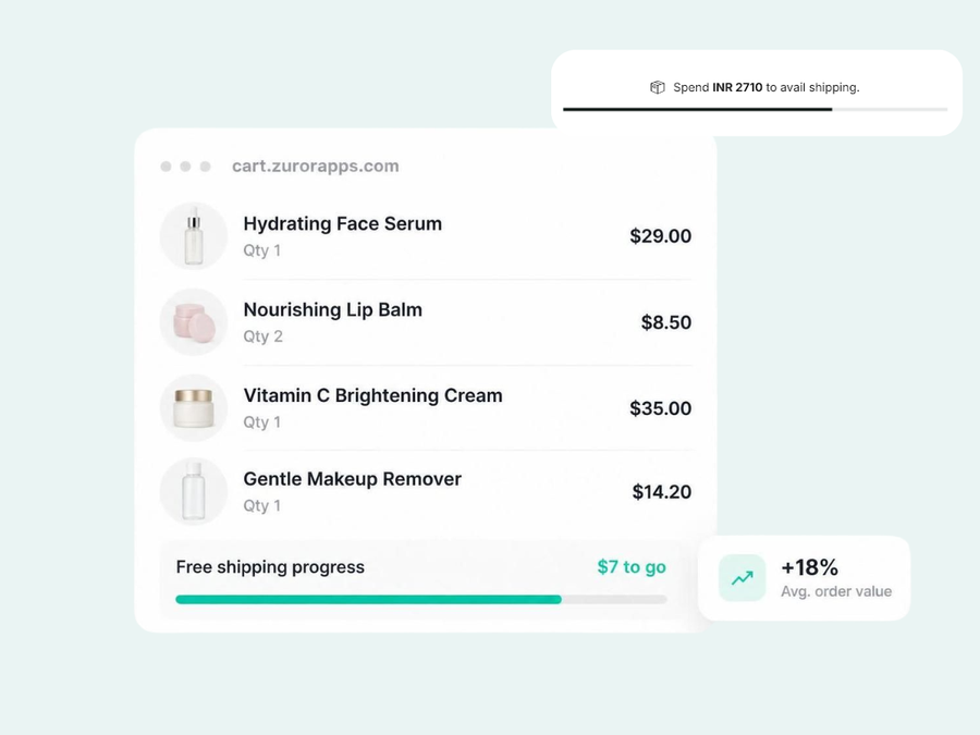 Zuper Free Shipping Bar
